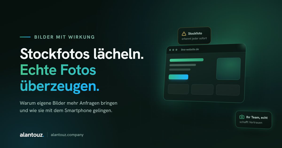 Echte Fotos statt Stockfotos