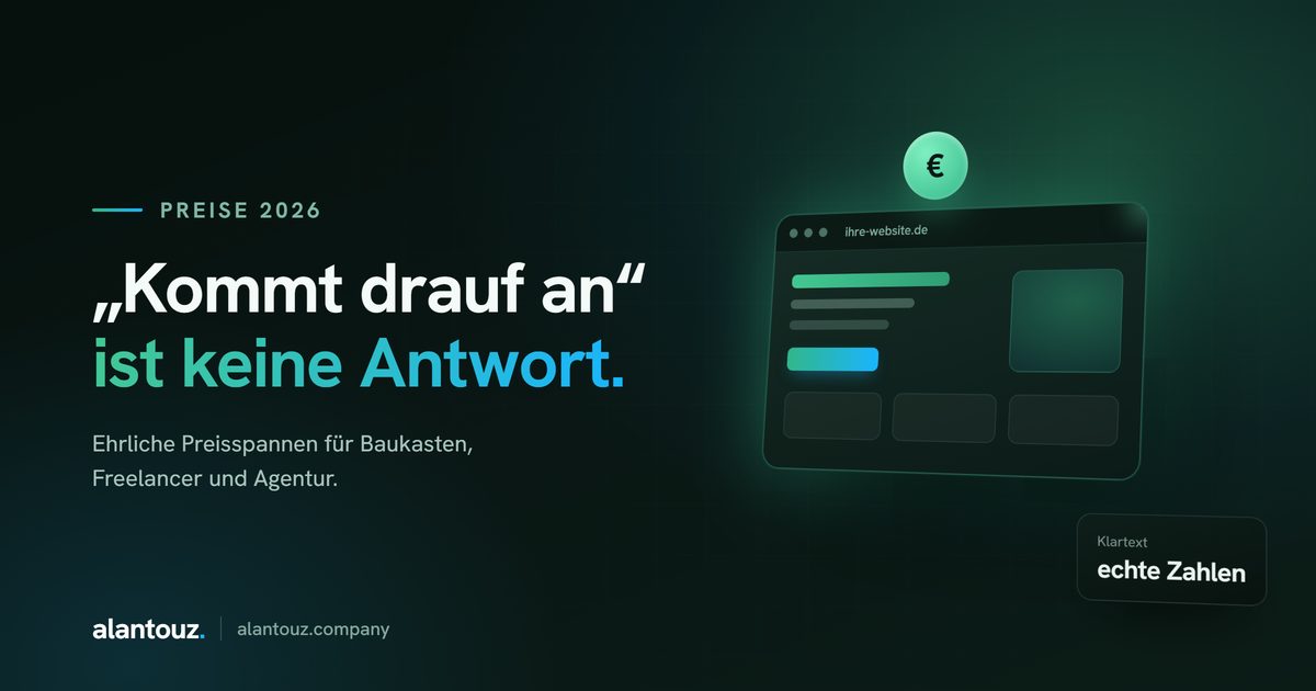 Was kostet eine professionelle Website 2026?