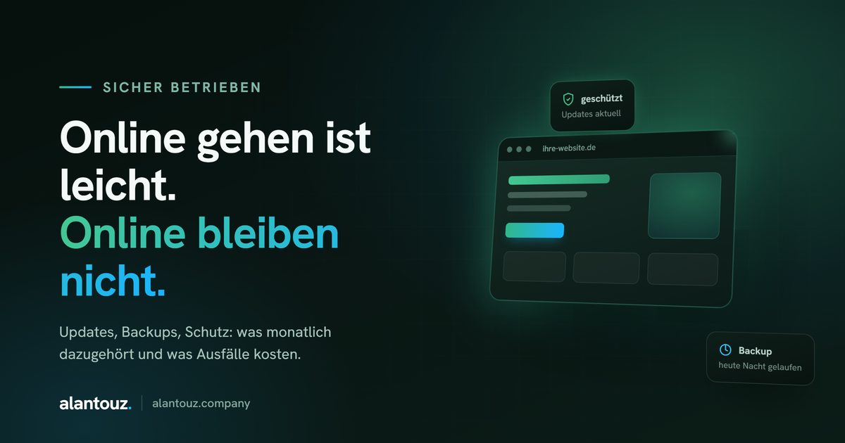 Website-Wartung und Sicherheit