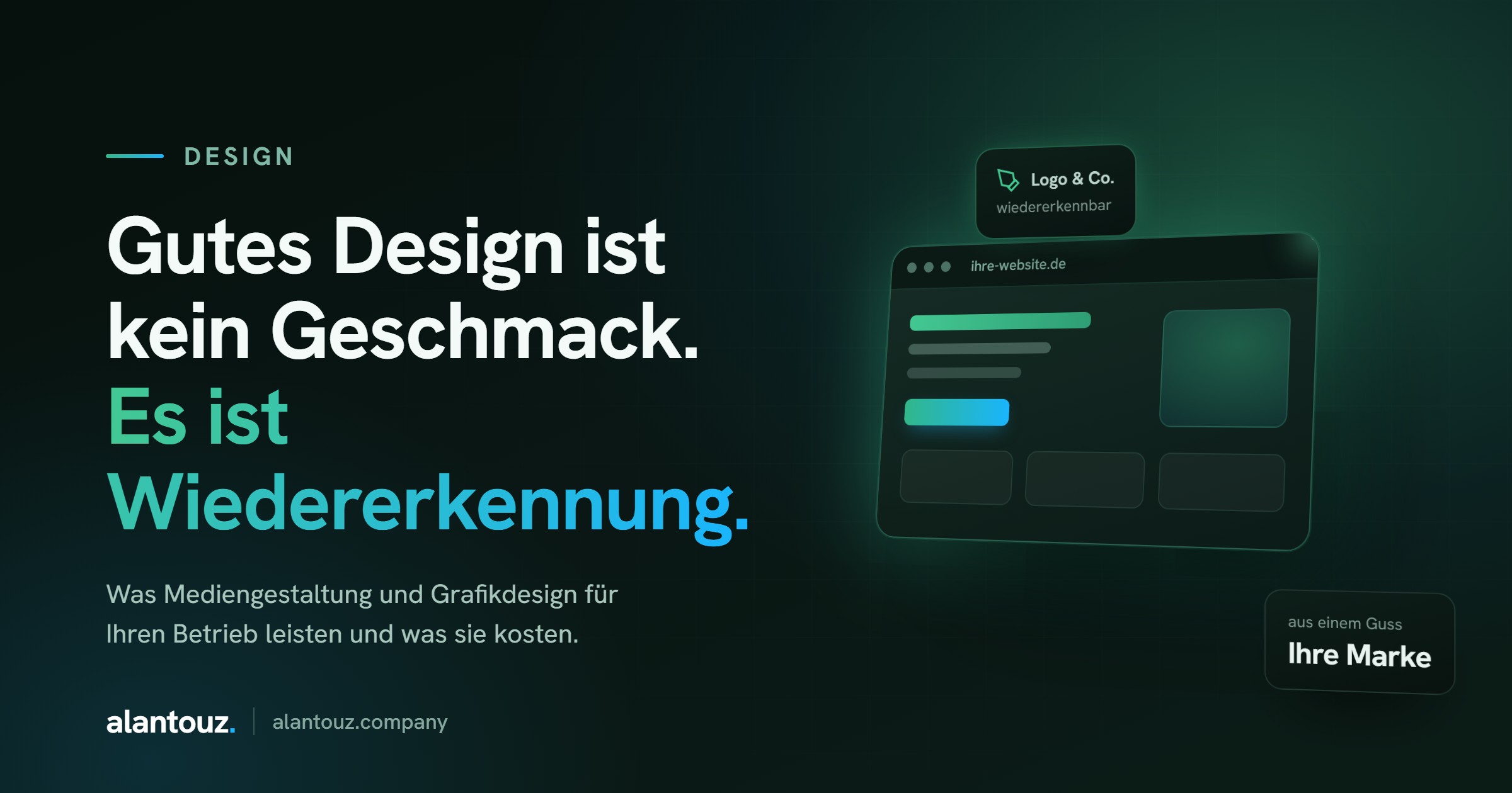 Mediengestaltung und Grafikdesign für Betriebe: Logo, Drucksachen und Web-Grafiken im einheitlichen Markenauftritt