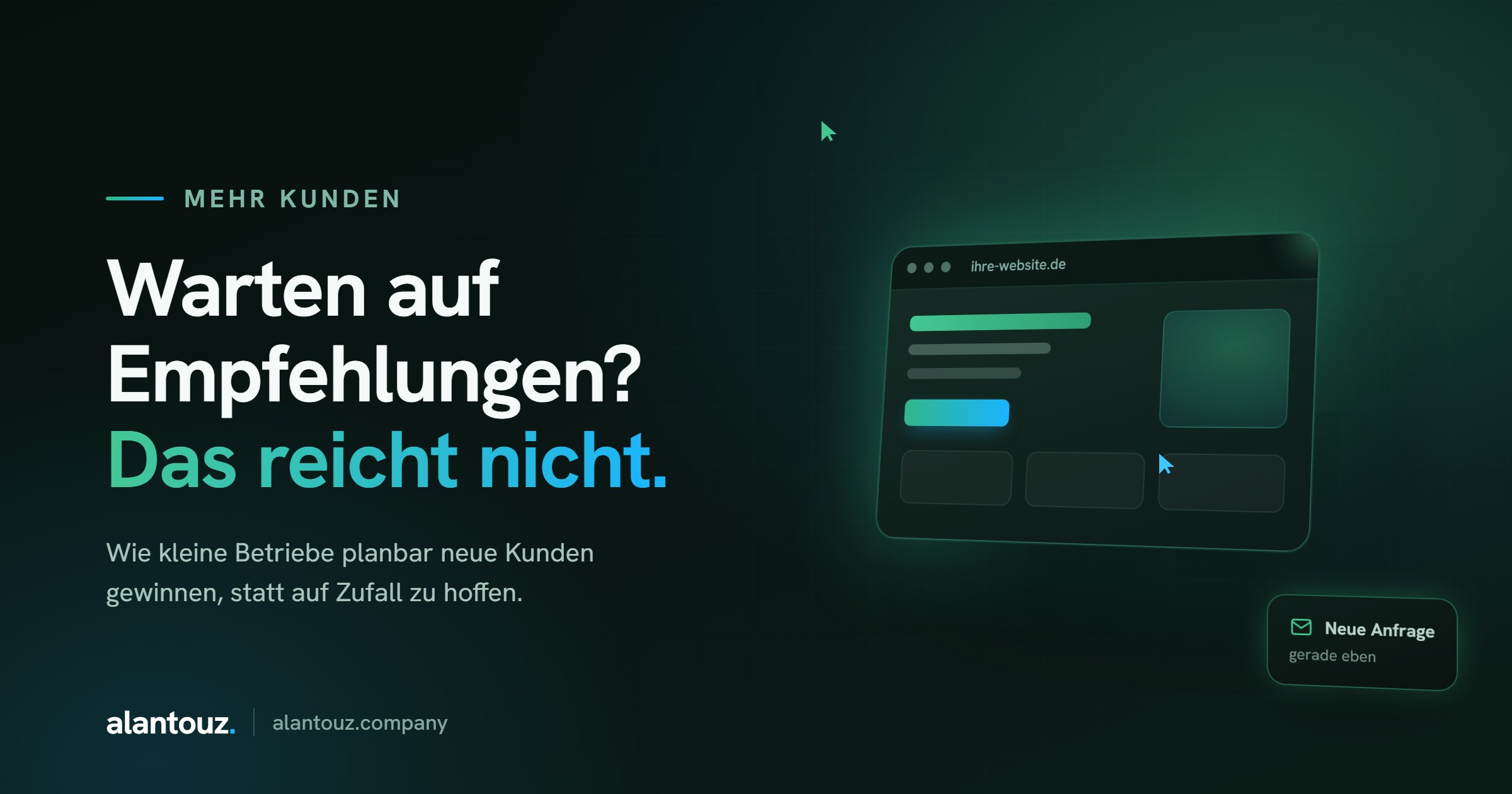 Neukundengewinnung für kleine Unternehmen, Beitragsbild von Al Antouz Company aus Bremen