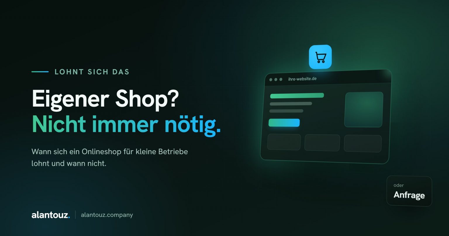Onlineshop für kleine Unternehmen: lohnt sich ein eigener Shop?