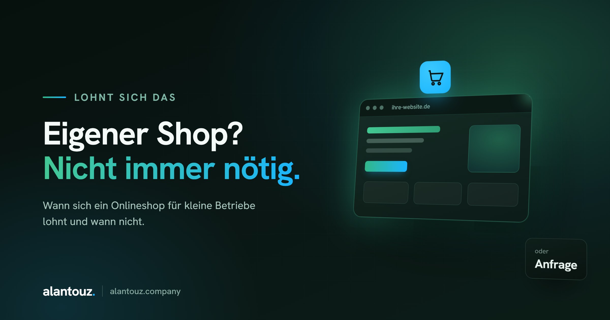Onlineshop für kleine Unternehmen, Beitragsbild von Al Antouz Company aus Bremen