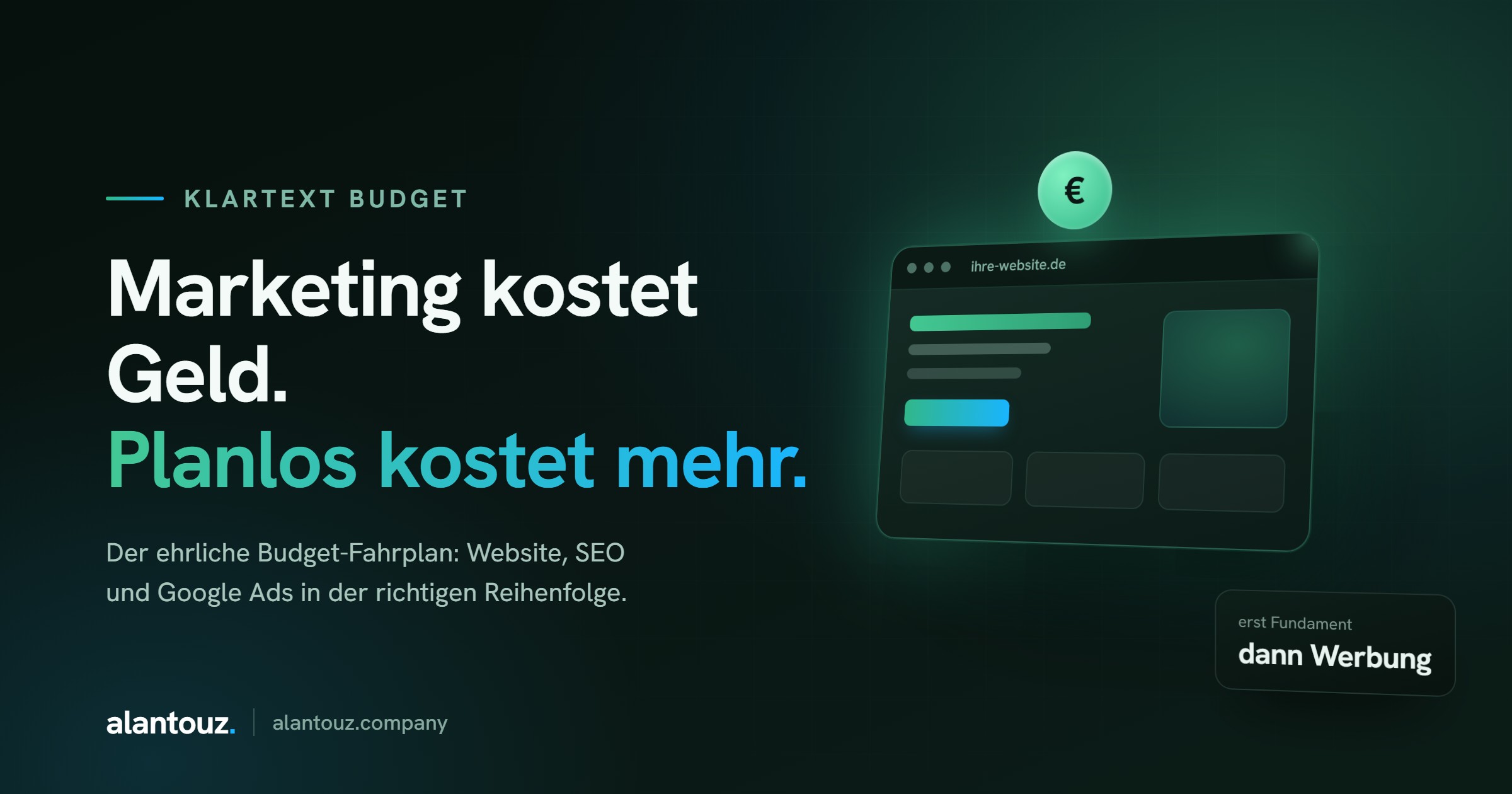 Budget-Fahrplan fuer Online-Marketing: Bausteine und Kosten für kleine Betriebe