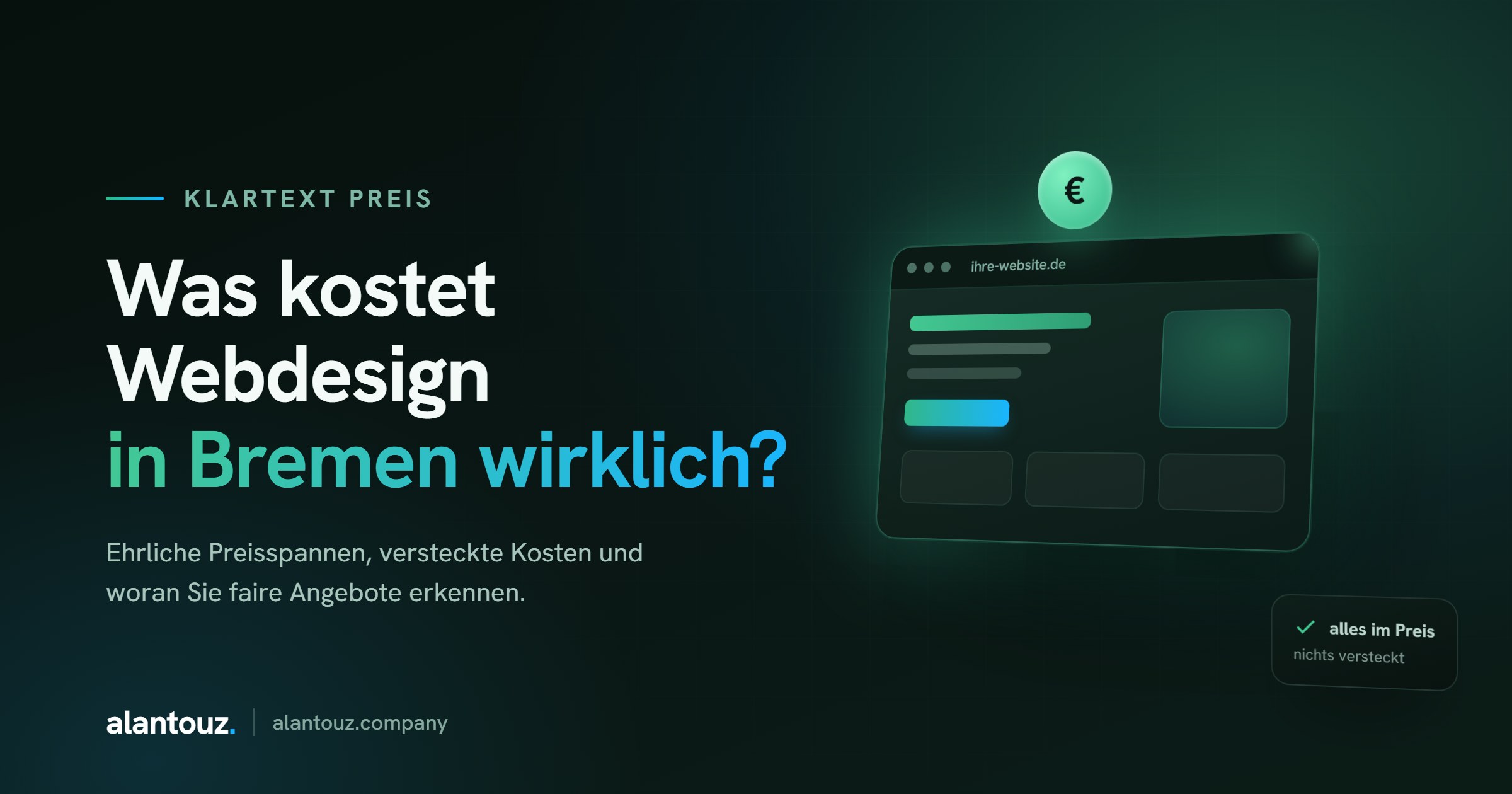 Webdesign-Kosten in Bremen, Beitragsbild von Al Antouz Company aus Bremen