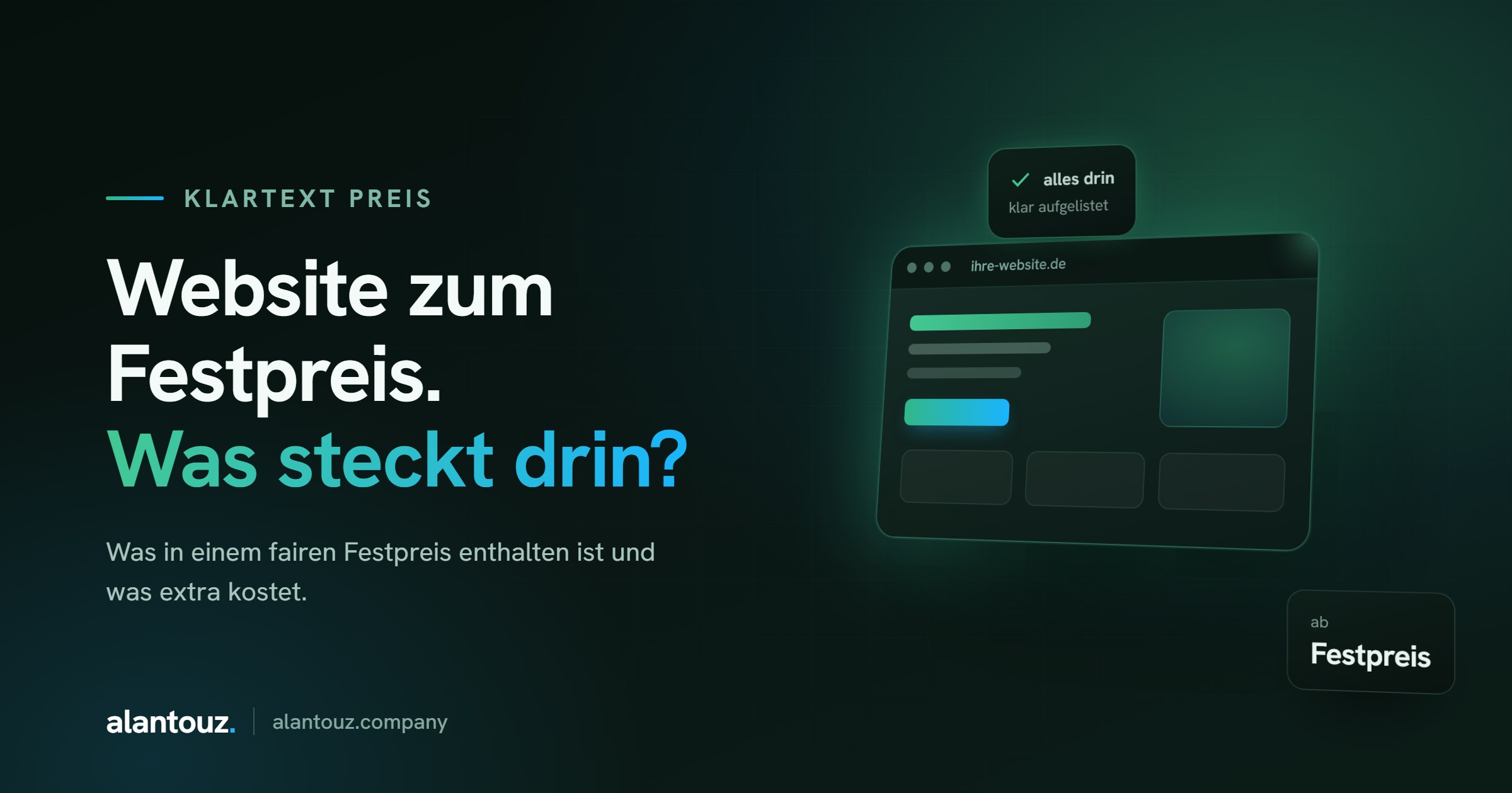 Website zum Festpreis, Beitragsbild von Al Antouz Company aus Bremen