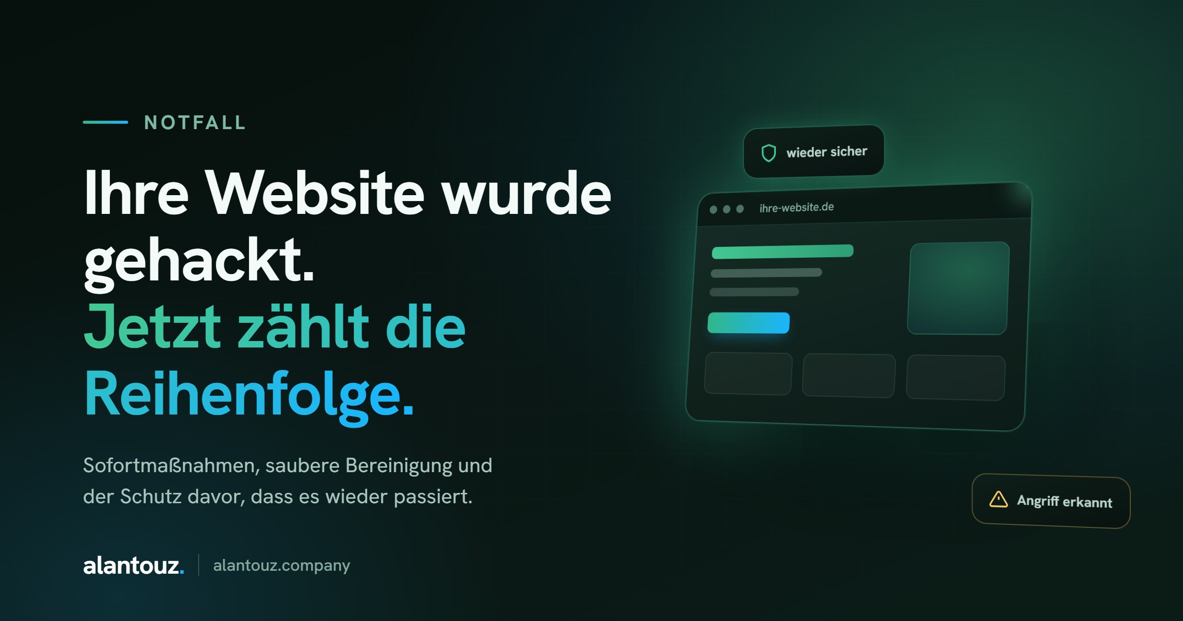 Notfallplan bei gehackter WordPress-Website mit klaren Schritten zur Bereinigung und Absicherung